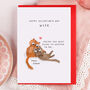 Cute Cat Valentine Card For Wife, thumbnail 1 of 5