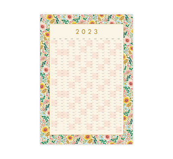 2023 Wall Planner, Calendar Botanical Line Drawn Design, 8 of 10