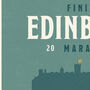 Personalised Edinburgh Marathon Print, Unframed, thumbnail 3 of 4