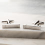 Personalised Engraved Bar New Baby Cufflinks, thumbnail 1 of 4