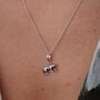 Sterling Silver Tiger Charm Necklace, thumbnail 3 of 6