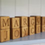 Personalised Wooden Baby Name Blocks, thumbnail 6 of 11