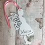 Fairy Angel White Memorial Personalised Decoration, thumbnail 1 of 2