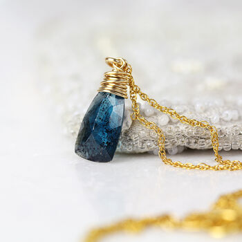 Kyanite Pendant In Gold, Rose Gold Or Silver, 6 of 10