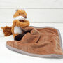 Woodland Fox Baby Toy Comforter, Personalised, thumbnail 1 of 5