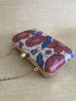 Digitally Printed Pink Floral Clutch Bag, 4 of 10