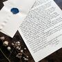 Personalised Handwritten Letter With Blue Wax Seal, thumbnail 2 of 9