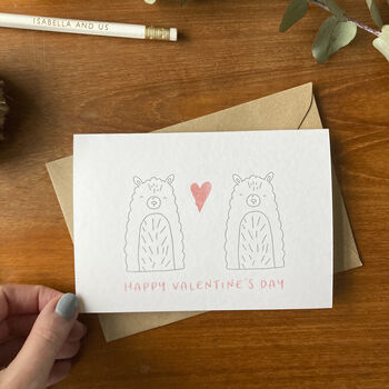 Llama Valentine's Day Card, 4 of 5