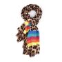 Leopard And Rainbow Scarf, thumbnail 3 of 5