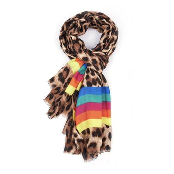 Leopard And Rainbow Scarf, 3 of 5