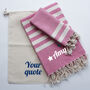 Personalised Cotton Towel Set, Cotton Anniversary Gift, thumbnail 5 of 12