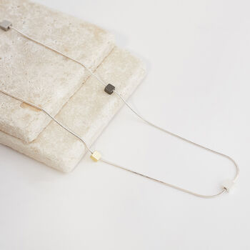 Long Confetti Beaded Long Chain Necklace, 2 of 3