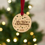 My First Christmas Wooden Hanging Decoration, thumbnail 1 of 4