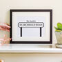 Personalised New Home Road Sign Print, thumbnail 1 of 5