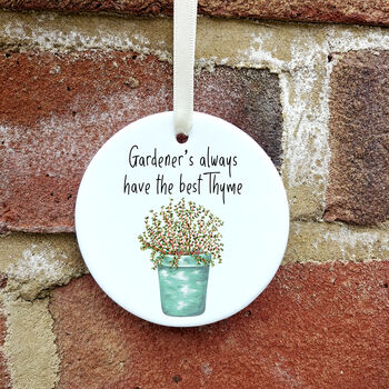 Gardener's Best Thyme Ceramic Decoration, 2 of 7