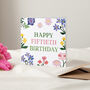 Bright Florals Personalised Mother's Day Card, thumbnail 3 of 3