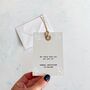 Wedding Venue Bespoke Illustration Luggage Tag, thumbnail 5 of 12