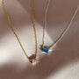Birthstone Baguette Necklace, thumbnail 1 of 8