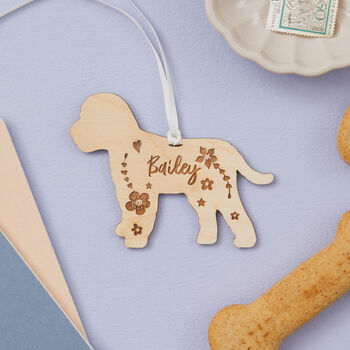 Personalised Pet Dog Breed Hanging Keepsake Mothers Day Gift, 4 of 12