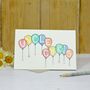 Personalised Handmade Birthday Balloons Card, thumbnail 7 of 12