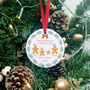 Personalised Gingerbread Family Christmas Decoration, thumbnail 1 of 6