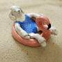 Clay Sunbathing Poodle, thumbnail 3 of 4
