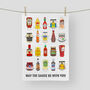 Funny Sauces Tea Towel, thumbnail 3 of 4