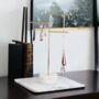 Marble And Brass Three Tier Jewellery Stand, thumbnail 2 of 4