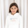 Mini Flyer/ First Time Flyer Personalised Embroidered Holiday Airport Hoodie Jumper, thumbnail 1 of 7