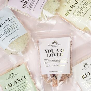 Recharge Luxury Himalayan Bath Salts⎜Lemon, Ginger Citrus Scent⎜Energising Spa Treatment Gift For Her Him, 4 of 4