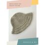 Naples Bucket Hat Chunky Cotton Crochet Kit, thumbnail 4 of 7