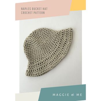 Naples Bucket Hat Chunky Cotton Crochet Kit, 4 of 7