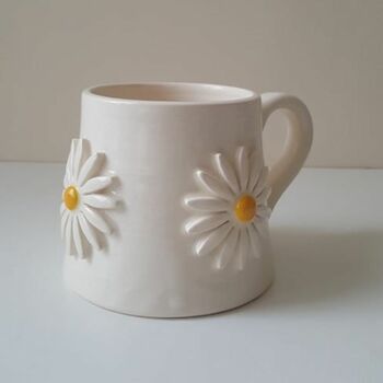 Handmade Ceramic Daisy Mug, 3 of 8