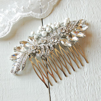 Vintage Style Wedding Hair Comb, 2 of 6
