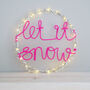 Let It Snow Fairy Light Wreath, thumbnail 4 of 4