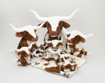 Texas Longhorn Baby Highland Cow Toy Soother, Boxed, 9 of 9