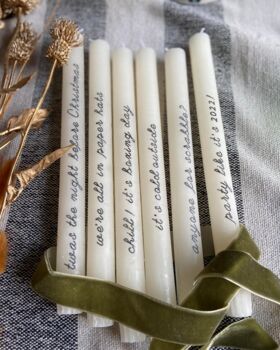 Personalised Special Message Dinner Candles, 2 of 2