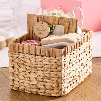 Personalised Vintage Woven Cutlery Gift Basket, 4 of 7