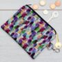 Brushstrokes Silk Zipped Coin Purse/Pouch, thumbnail 1 of 4
