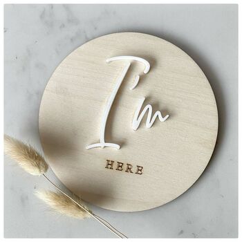 'I'm Here' Baby Announcement Disc, 3 of 4