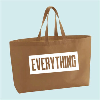 Everything Premium Canvas Oversized Tote Bag, 2 of 9