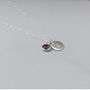 Sterling Silver Personalised Birthstone Necklace, thumbnail 4 of 6