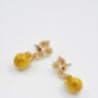 Golden Pear Drop Gold Earrings, thumbnail 5 of 8