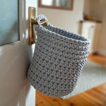 Hanging Crochet Basket, 4 of 12