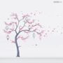 Nursery Cherry Blossom Tree Stencil Pack, thumbnail 3 of 9