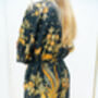 Black And Gold Kimono Robe, thumbnail 2 of 6