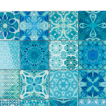 Mix And Match Ceramic Tiles Turquoise Mix, 6 of 12