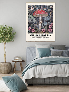 William Morris Mushroom Art Print, 2 of 3