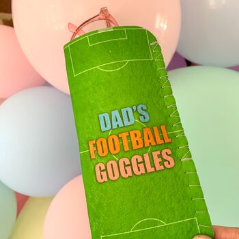 Personalised Football Glasses Case Holder Fathers Day, 2 of 4