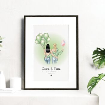 Gift For Friend, Personalised Best Friends Print, 2 of 12